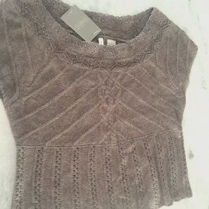 Anthropologie Moth crop sweater Size L New with Tags